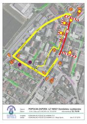 Pomembno obvestilo o spremembi prometnega režima in avtobusnega prevoza na lokalni cesti Domžalska cesta – Ljubljanska cesta