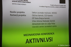 V Kamniku poteka mednarodna konferenca Aktivni.Vsi 