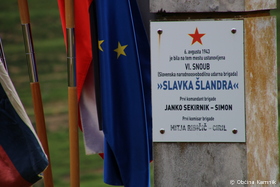 Spominska slovesnost ob 74. obletnici ustanovitve Šlandrove brigade