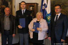 Policijska postaja Kamnik in Komunalno podjetje Kamnik d. d. prejemnika zlatega in srebrnega znaka Javne agencije Republike Slovenije za varnost prometa