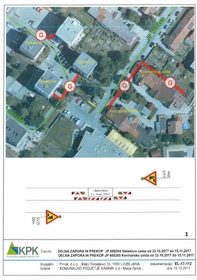 Začasna sprememba prometnega režima od 23. oktobra do 15. novembra 2017