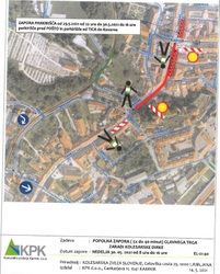 Začasna sprememba prometnega režima v nedeljo, 30. maja 2021 (center Kamnika)