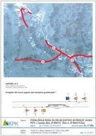 Začasna sprememba prometnega režima (Pot na Poljane in Žale) - podaljšan termin delne zapore  
