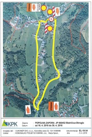 Obvestilo spremembi prometnega režima (popolna zapora javne poti Bistričica–Okroglo)