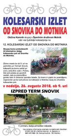 Obvestilo o odpovedi prireditve 12. kolesarski izlet od Snovika do Motnika