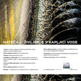 Natečaj »Življenje v kapljici vode«