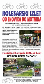 Kolesarski izlet od Snovika do Motnika 2020