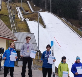 Kamničan Teo Herbstritt ponovno državni prvak v smučarskih skokih