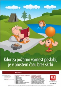  Oktober - mesec požarne varnosti s sloganom »Kdor za požarno varnost poskrbi, je v prostem času brez skrbi«