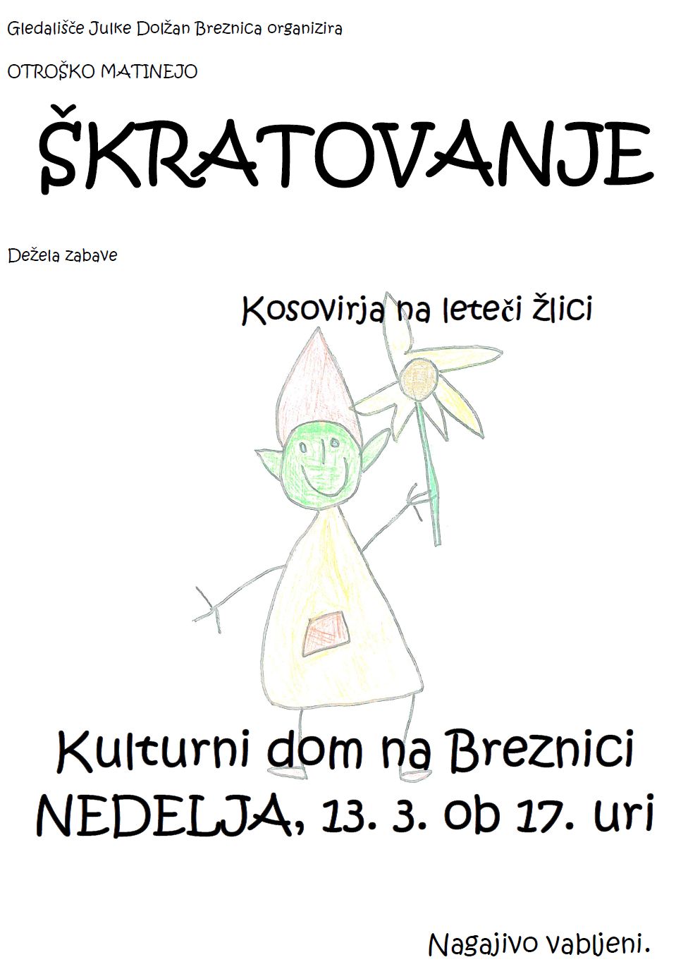 vabilo na kratovanje marec 2016