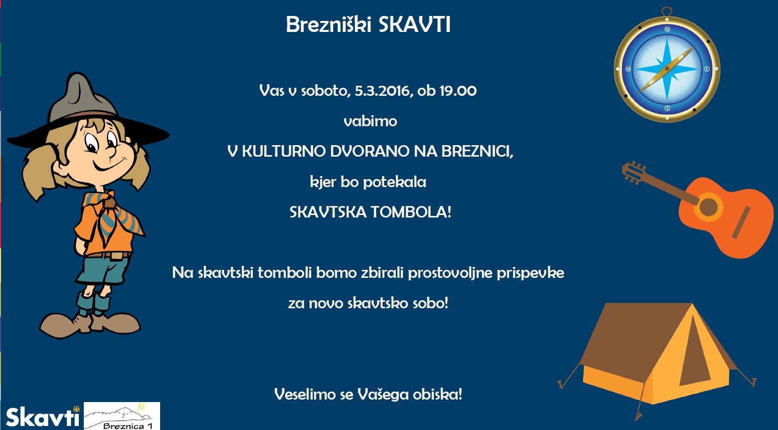 vabilo na tombolo - skavti