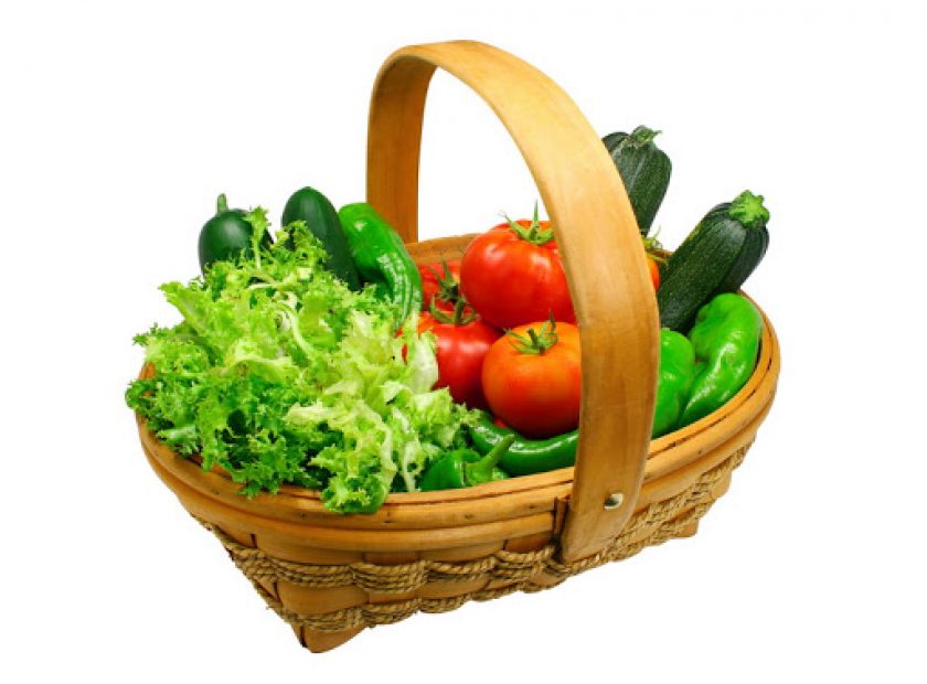 košara z zelenjavo