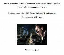 Tadej TOŠ z monokomedijo-V živo-GR-28.10.2010.jpg