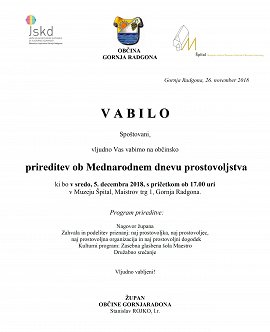 VABILO občinska prireditev Dan prostovoljstva v OGR-05.12.2018