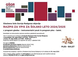 GSGR razpis za vpis