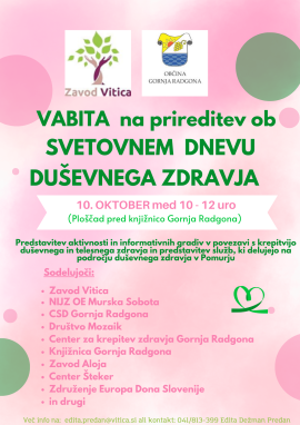 PLAKAT-Pink Green World Mental Health Day Instagram Post (Flyer (A4))