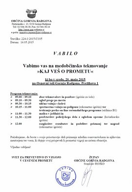 VABILO-Kaj veš o prometu-program tekmovanja 2015.jpg