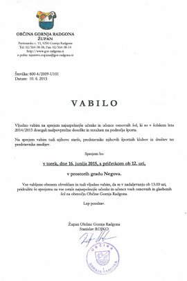 VABILO na sprejem - najuspešnejši osnovnošolci na področju športa-16.06.2015.jpg