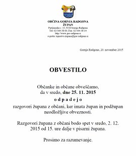 Obvestilo-razgovori župana z občani odpadejo 25.11.2015.jpg