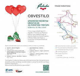 Obvestilo Maraton-Letak ZAPORA CEST 2019