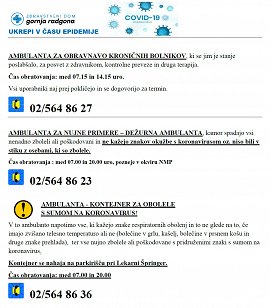 ZDGR-navodila uporabnikom epidemija COVID19-ambulante