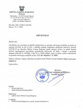 SKLEP Ž 49-2020-Obvestilo glede ukrepa-NUSZ OGR 2020-Covid-19