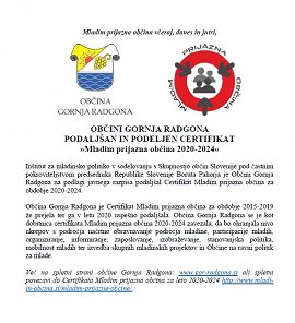 Info-Mladim prijazna občina 2020-2024