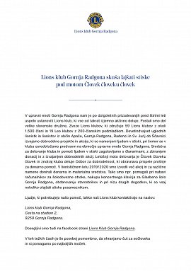 Informacija-Lions klub GR