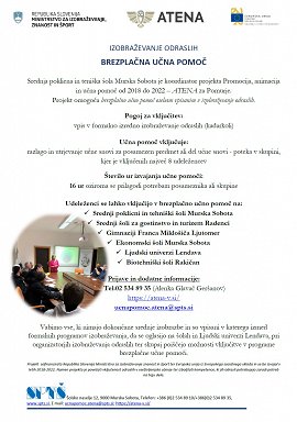 Letak-brezplačna učna pomoč - Atena - Pomurska regija 1