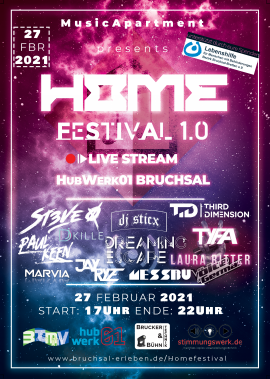 Bruchsal-Homefestival 1.0-Flyer front