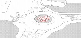 ČLANEK-Krožišče pri Maximusu-Mesto sejmov in penine - izvedba skulpture v krožišču-rondo maksimus2