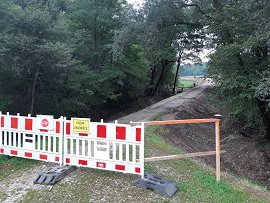 Obvestilo - nadvišanje visokovodnega nasipa proti Podgradu-21.09.2021