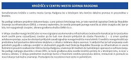 Krožišče v centru mesta Gornja Radgona