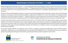 Nadgradnja vodovoda sistema C - 2. faza