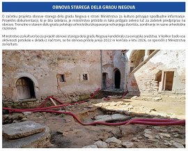 Obnova starega dela gradu Negova