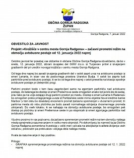 OBVESTILO-Prometni režim na AP v času izgradnje krožišča-2022