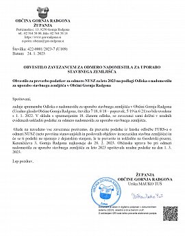 OBVESTILO - NUSZ 2023