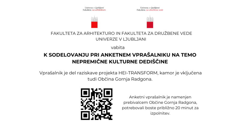 Vabilo anketni vprašalnik - HEI TRANSFORM-Anketni vprašalnik